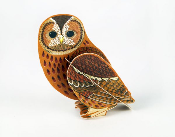 Pop-out card of 'Tawny Owl' by Alice Melvin