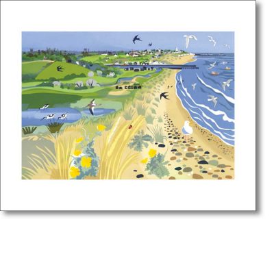 Greetings card 'Towards Southwold' by Carry Ackroyd