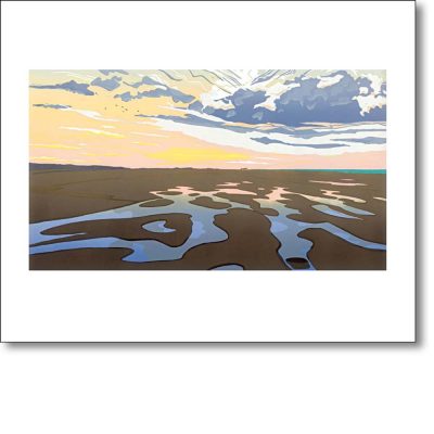 Greetings card 'Holkham Tide Pools' by Colin Moore