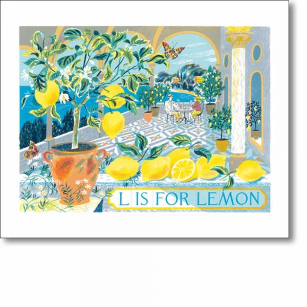 Greetings card 'L is for Lemon' by Emily Sutton