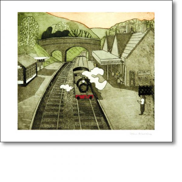 Greetings card 'Weybourne Railway Station' by John Brunsdon