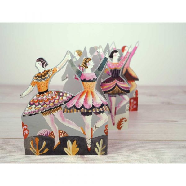 Fold-out card 'Dancers' by Sarah Young
