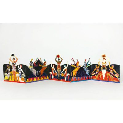 Fold-out card 'Circus' by Sarah Young