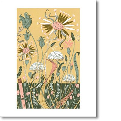 Greetings card 'Wild Garden' by Angie Lewin