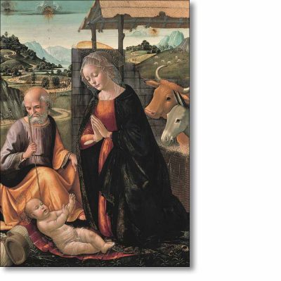 Christmas Card 'The Nativity' by Domenico Ghirlandaio