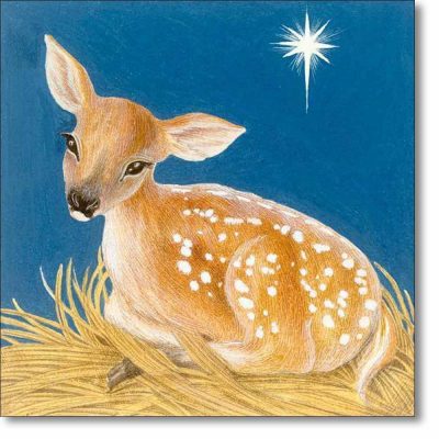 Christmas Card 'The Advent Faun' by Georita Harriott