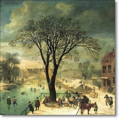 Christmas Card 'Winter Scene' by Jacques Fouquier