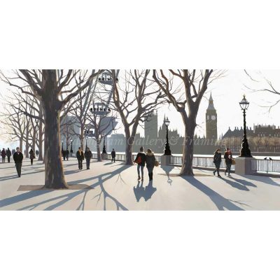 Limited edition print 'Parliament Sunset' by Jo Quigley