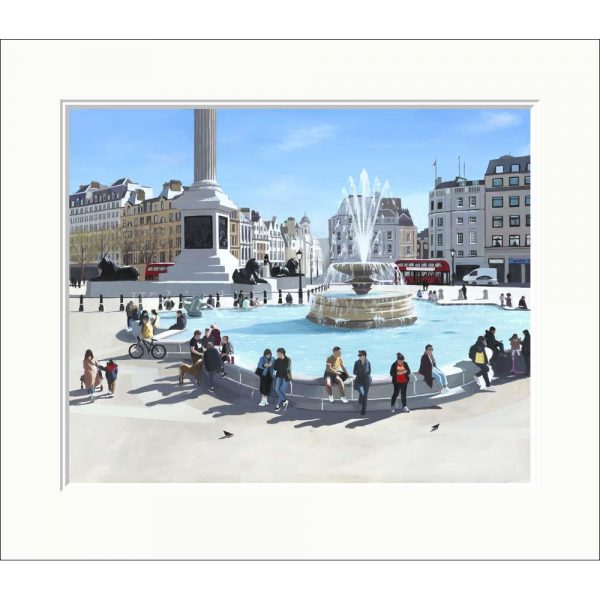 Limited Edition print 'Trafalgar Square II' (mounted) by Jo Quigley