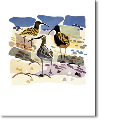 Greetings card of 'On the Beach' by Lisa Hooper