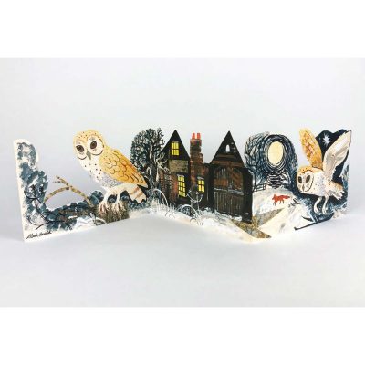 Die-Cut Tri-Fold card 'Silent Flight' by Mark Hearld