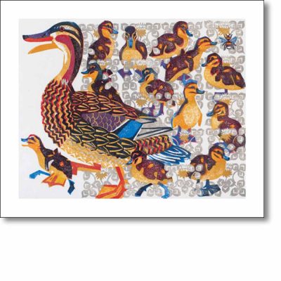 Greetings card of 'A Dozen Ducklings' by Matt Underwood
