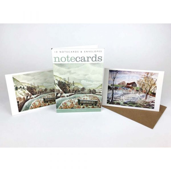 Notecard pack of New Year Snow, 1935 / January, 10am by Eric Ravilious