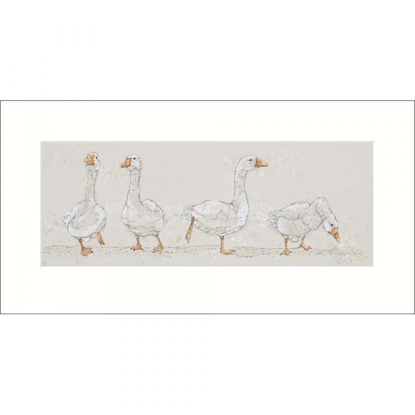 Limited Edition Print 'Birds of a Feather' (mounted) by Bev Davies