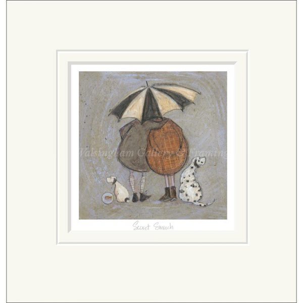 Limited Edition Print 'Secret Smooch' (mounted) by Sam Toft