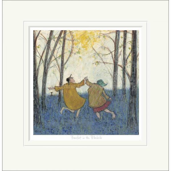 Limited Edition Print 'Barefoot in the Bluebells' (mounted) by Sam Toft