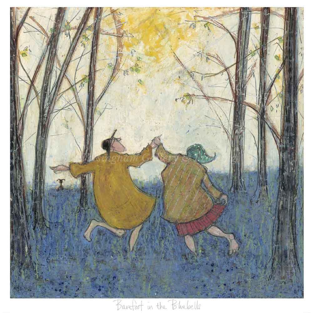Limited Edition Print 'Barefoot in the Bluebells' by Sam Toft