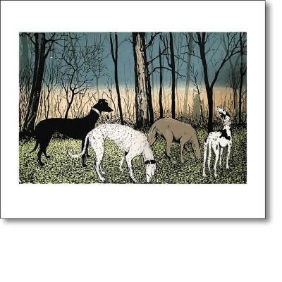 Greetings card 'Out with the Dogs' by Tim Southall