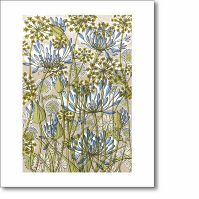 Greetings card 'The Walled Garden' by Angie Lewin