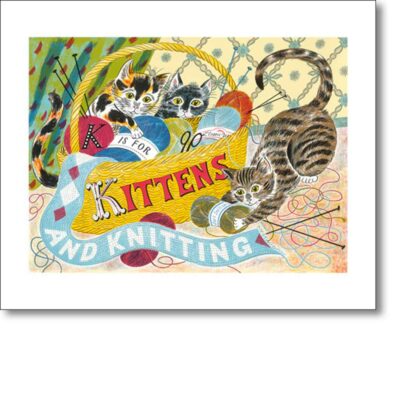 Greetings card 'K is for Kittens' by Emily Sutton