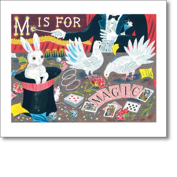 Greetings card 'M is for Magic' by Emily Sutton