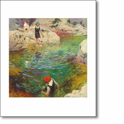 Greetings card 'Bathing, 1912' by Laura Knight