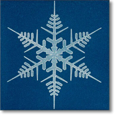 Christmas Card 'Snow crystal' by Cecilia Glaisher