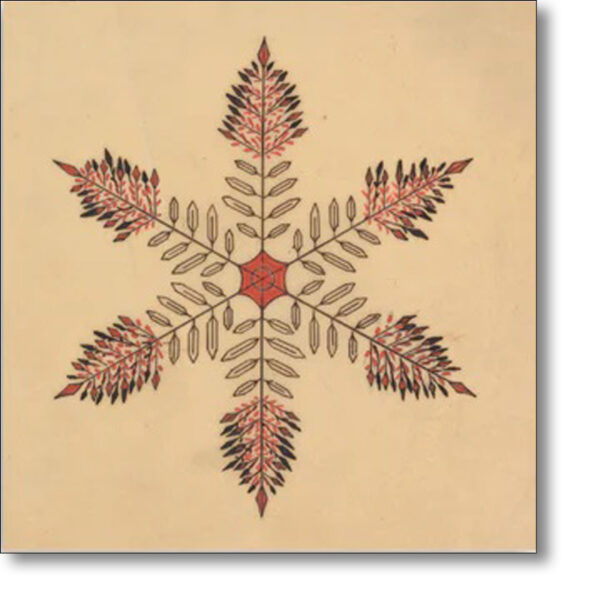 Christmas Card 'Snow crystal' by Cecilia Glaisher