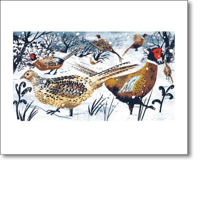 Greetings card 'Pheasants' by Tom Jay