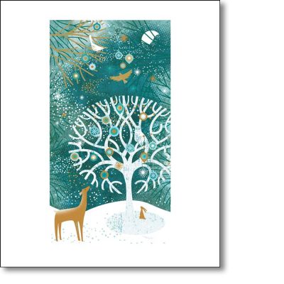 Greetings card 'Winter Tree' by Sally Elford