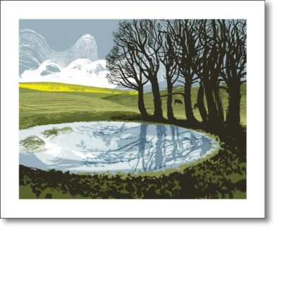 Greetings card 'Dew Pond Ditchling' by Andy Lovell