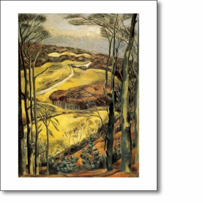 Greetings card 'Berkshire Downs, 1922' by Paul Nash (1889-1946)