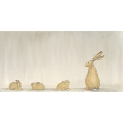 Limited Edition Giclee Print 'Hare and Leverets' by Bella Bigsby