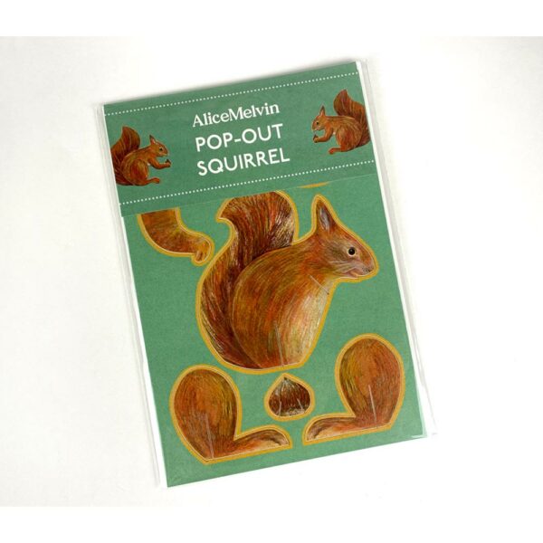 Wrapped Pop out 'Squirrel' by Alice Melvin