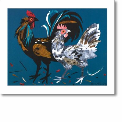 Greetings card 'Fine Fowl' by Mark Hearld