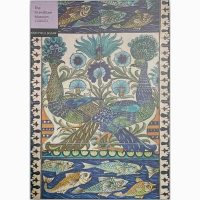 Tile Panel with Blue Peacock - Jigsaw
