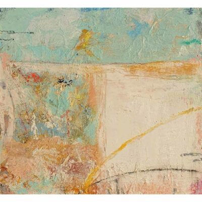 Mixed media painting 'Coastal Abstract IV' by Steven Levitt