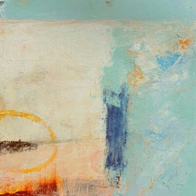 Mixed media painting 'Coastal Abstract I' by Steven Levitt