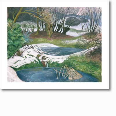 Greetings card 'Frozen Ponds' by John Nash (1893 - 1977)