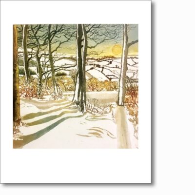 Greetings card 'A Vantage Point' by Sally Winter