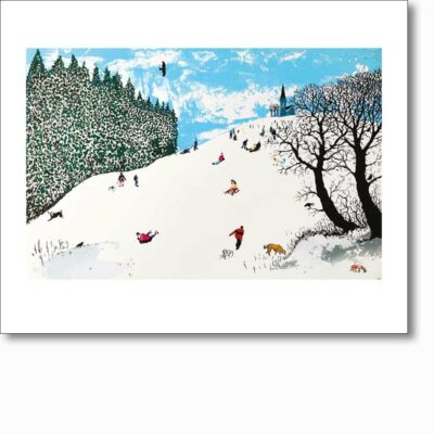 Greetings card 'Snow on the Hill' by Tim Southall