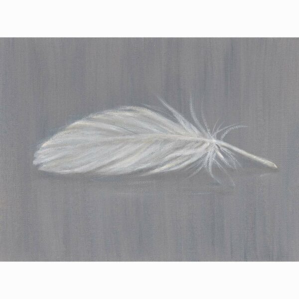 Oil on canvas painting 'Little feather' by Bella Bigsby